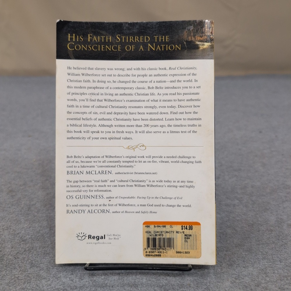 William Wilberforce Real Christianity‎ Revised Updated Bob Beltz Book Paperback - Picture 2 of 3